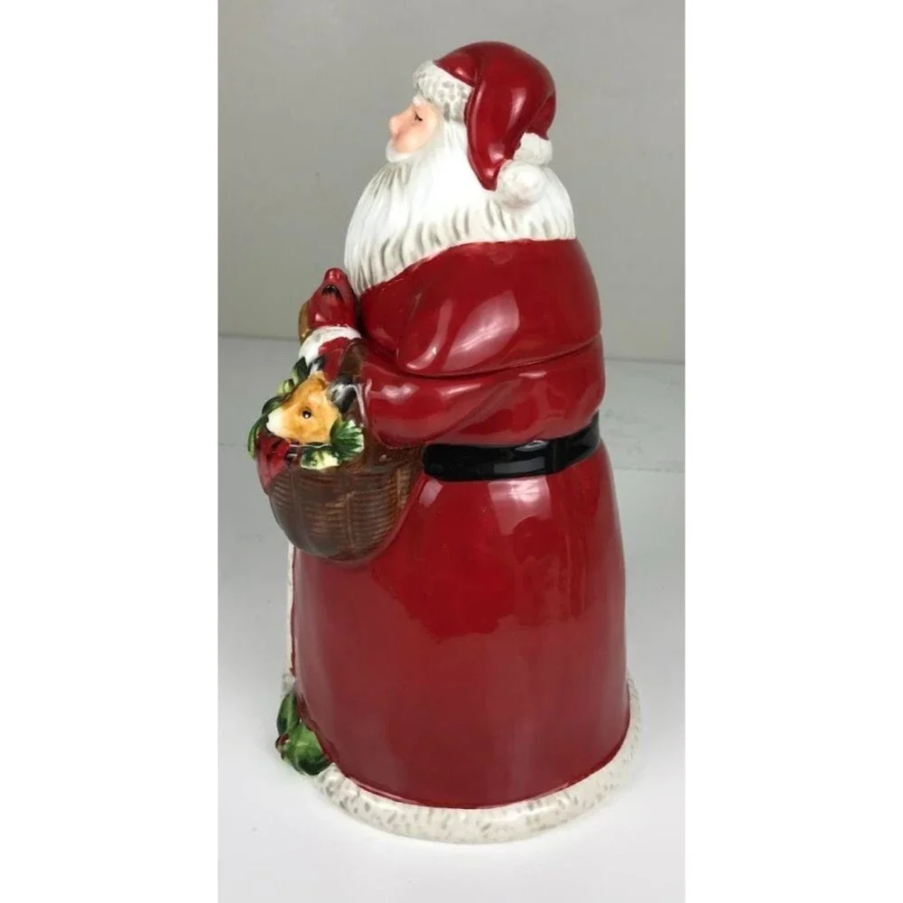 Certified International Magic of Christmas Santa Cookie Jar, Multicolored